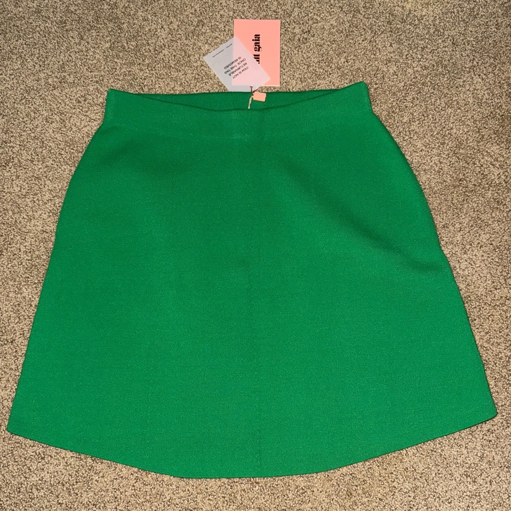 Cult Gaia size S green malachite Denisse mini skirt NWT